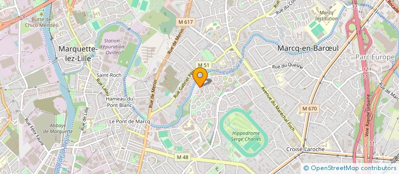 localisation de l'entreprise V'LA TAXI à MARCQ-EN-BARŒUL