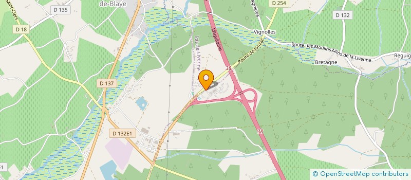 localisation de l'entreprise V-LAB  REIGNAC