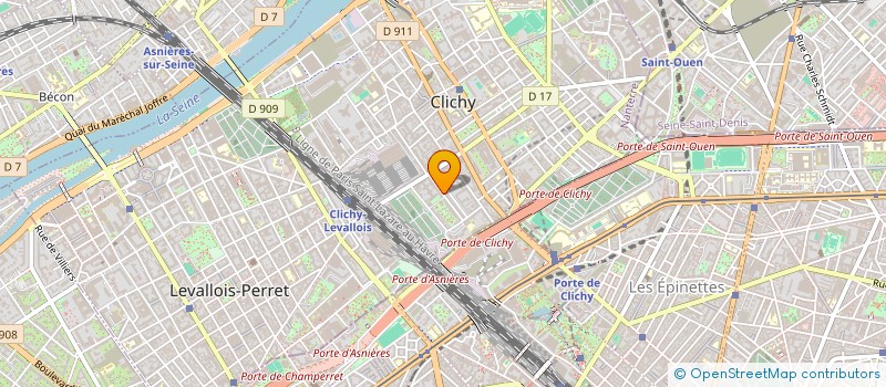 localisation de l'entreprise V'LOVE à CLICHY