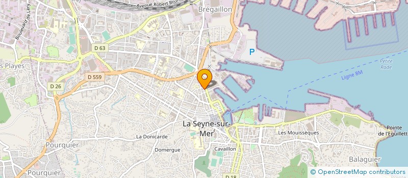 localisation de l'entreprise V M A HOLDING à LA SEYNE-SUR-MER