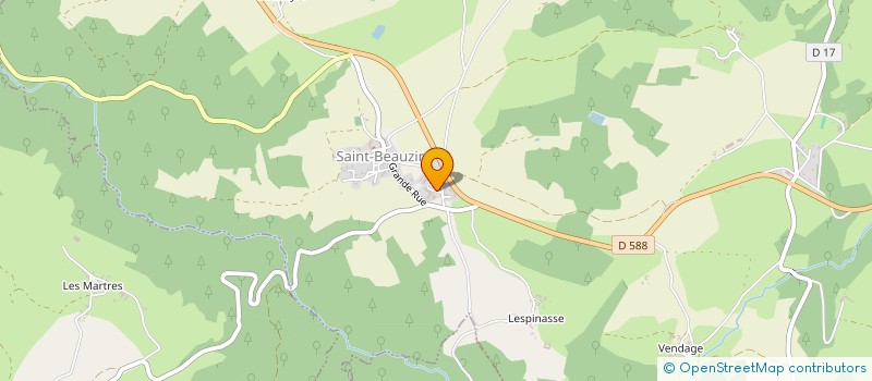 localisation de l'entreprise V.M.AGRI  SAINT-BEAUZIRE