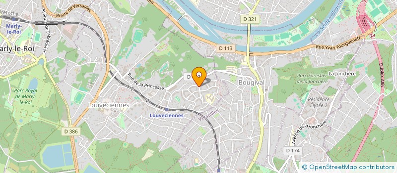 localisation de l'entreprise V.M ATTANASIO  LOUVECIENNES