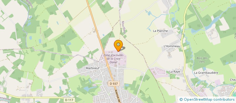 localisation de l'entreprise V&M AUTOS  GENESTON