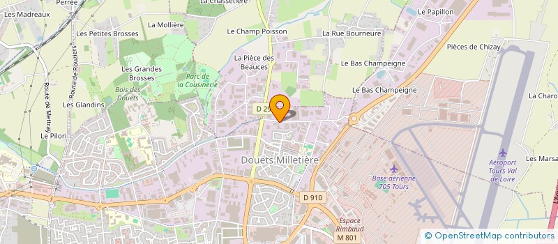 localisation de l'entreprise V.M.B. à TOURS