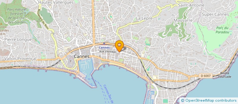 localisation de l'entreprise V.M.B.C. à CANNES