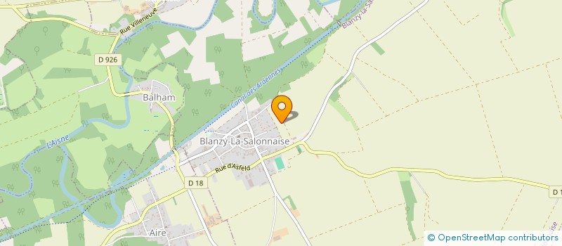 localisation de l'entreprise V&M CONCIERGERIE  BLANZY-LA-SALONNAISE