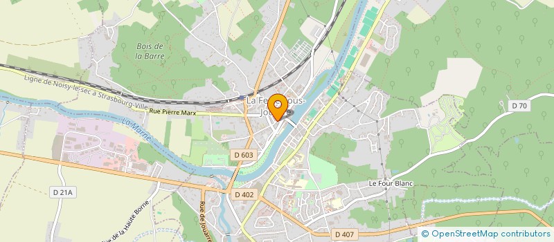 localisation de l'entreprise V.M CONSTRUCT  LA FERTE-SOUS-JOUARRE
