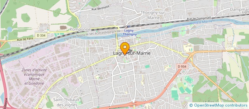 localisation de l'entreprise V.M.D.B à LAGNY-SUR-MARNE