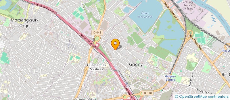 localisation de l'entreprise V.M.DISTRIBUTION à GRIGNY