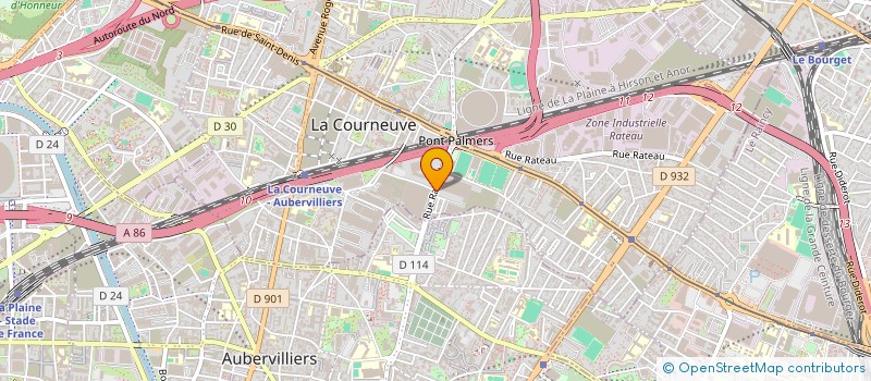 localisation de l'entreprise V M E à LA COURNEUVE