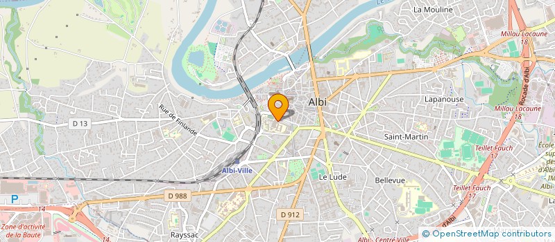 localisation de l'entreprise V.M.E.H. VISITE DES MALADES DANS LES ETABLISSEMENTS HOSPITALIERS DU DEPARTEMENT DU TARN à ALBI