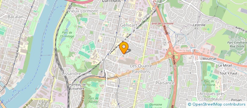 localisation de l'entreprise V.M.F.  LORMONT