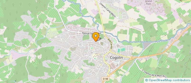 localisation de l'entreprise V.M.I. à COGOLIN