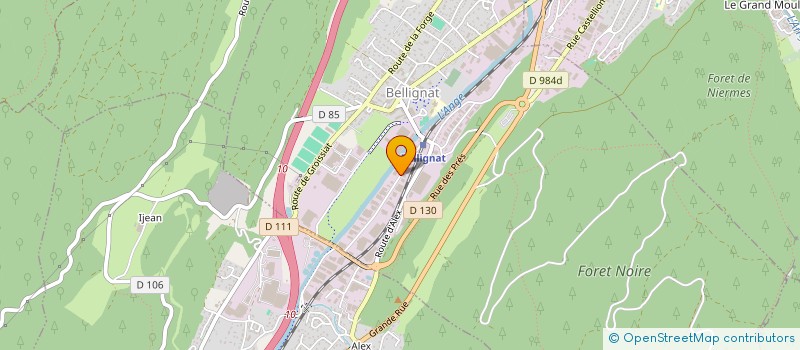 localisation de l'entreprise V.M.I.  BELLIGNAT