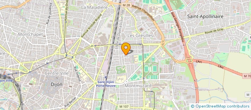 localisation de l'entreprise V&M IMMO à DIJON