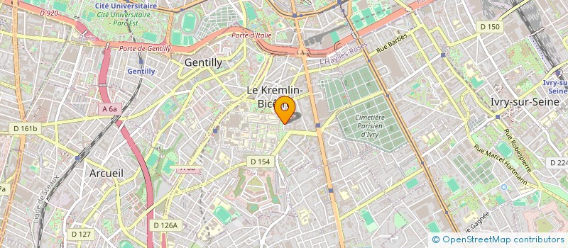 localisation de l'entreprise V.M. INDUSTRIES SA  LE KREMLIN-BICETRE