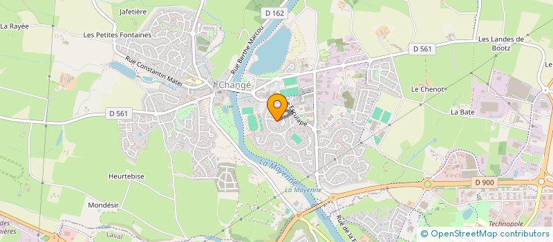 localisation de l'entreprise V.M.O. NANTES  CHANGE