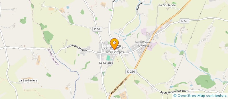 localisation de l'entreprise V.M.P. à SAINT-BOMER-LES-FORGES