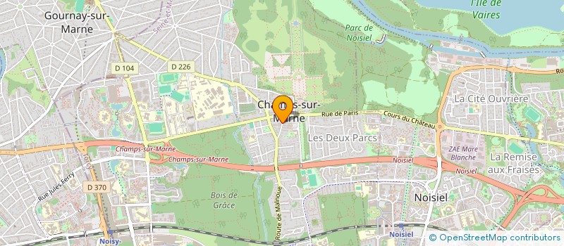 localisation de l'entreprise V.M.P RENOV  CHAMPS-SUR-MARNE