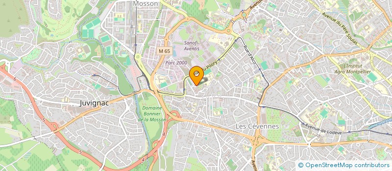 localisation de l'entreprise V.M RECORDS à MONTPELLIER