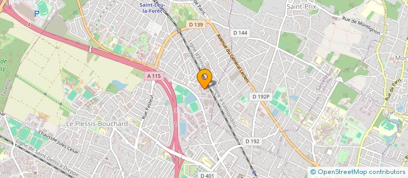 localisation de l'entreprise V.M.S.  SAINT-LEU-LA-FORET