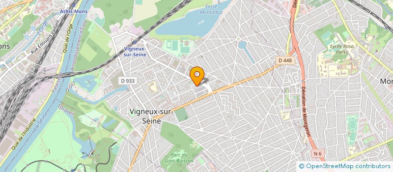 localisation de l'entreprise V M SANITAIRE à VIGNEUX-SUR-SEINE
