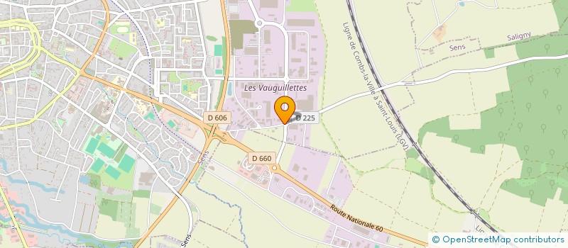 localisation de l'entreprise V.M TRANSPORT LOGISTIQUE à SENS