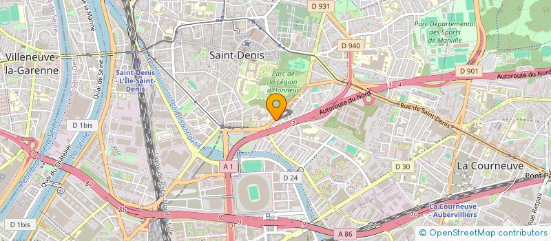 localisation de l'entreprise V.M.V  SAINT-DENIS