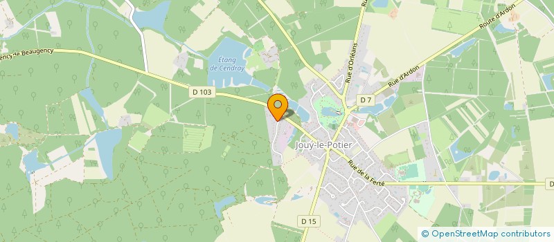 localisation de l'entreprise V-MAC  JOUY-LE-POTIER