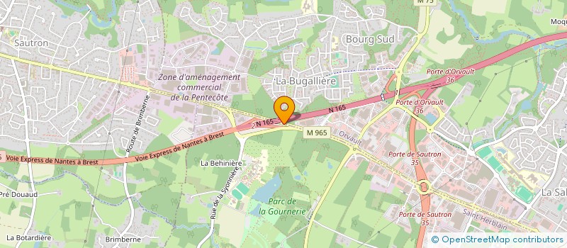 localisation de l'entreprise V MEN à ORVAULT