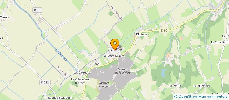 localisation de l'entreprise V - MUS RECORD  SAINT-BROLADRE