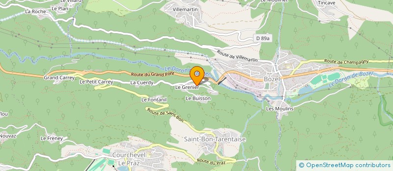 localisation de l'entreprise V.N.F. à COURCHEVEL