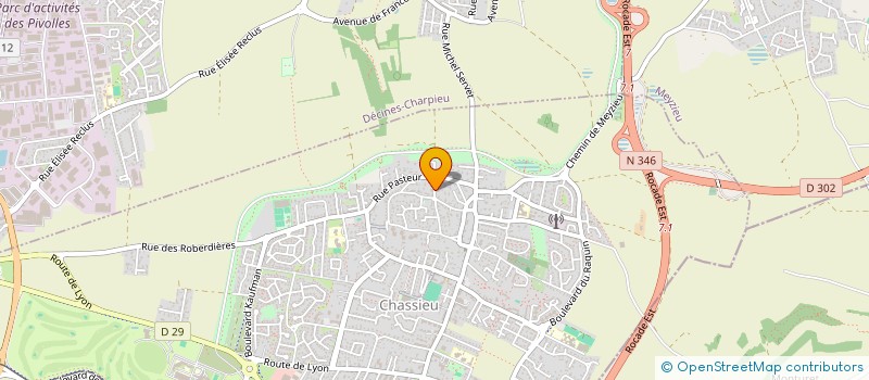 localisation de l'entreprise V.N.J.L  CHASSIEU