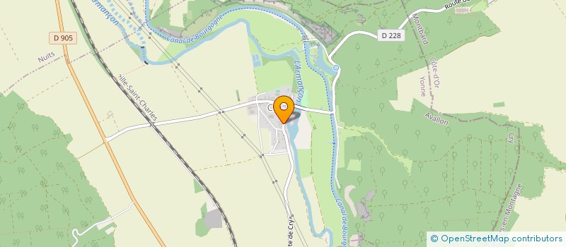 localisation de l'entreprise V.N.M.  CRY