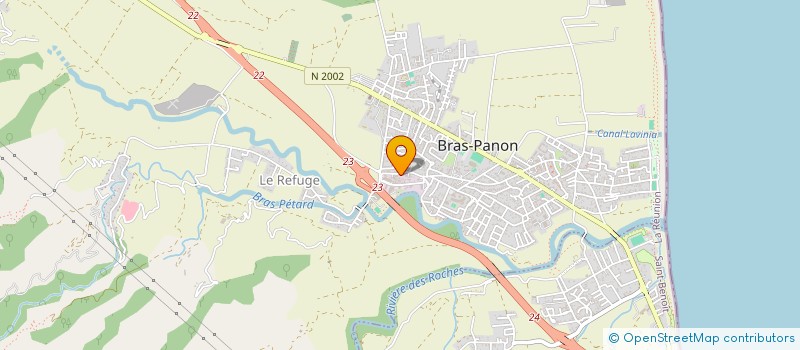 localisation de l'entreprise V.N.M TRANSPORTS à BRAS-PANON