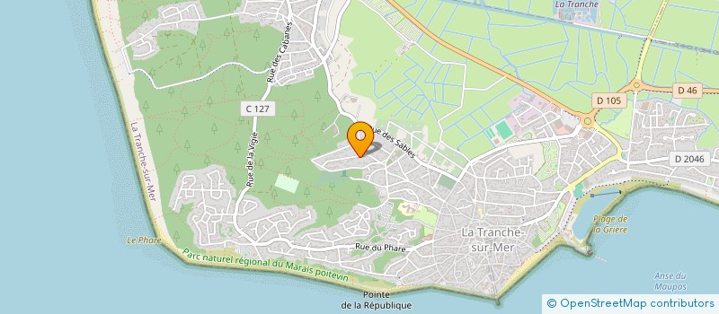 localisation de l'entreprise V.N. ROUSSEAU à LA TRANCHE-SUR-MER