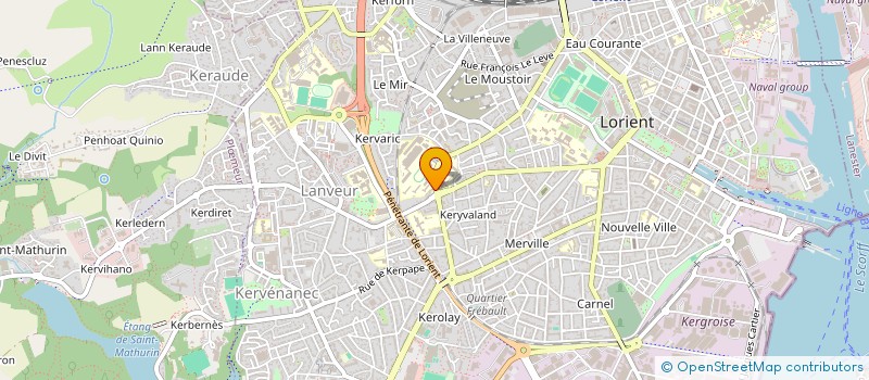 localisation de l'entreprise V.O. DISTRIBUTION  LORIENT