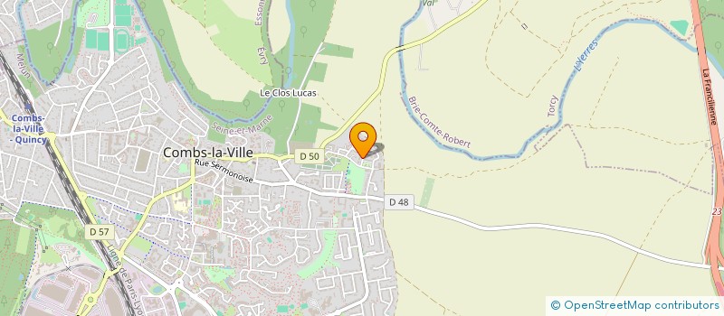 localisation de l'entreprise V.O.F CONSULTING  COMBS-LA-VILLE