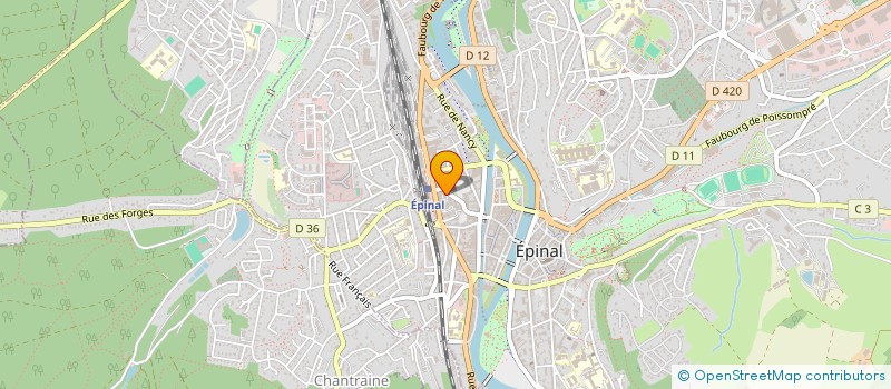 localisation de l'entreprise V.O. INFORMATIQUE SARL  EPINAL