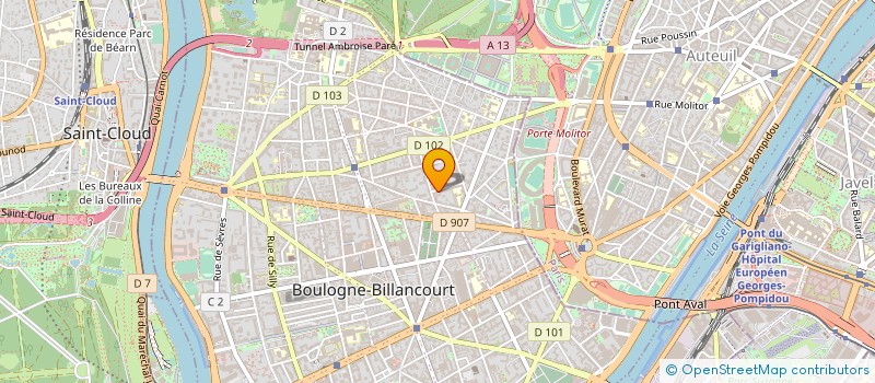 localisation de l'entreprise V.O.PARIS à BOULOGNE-BILLANCOURT