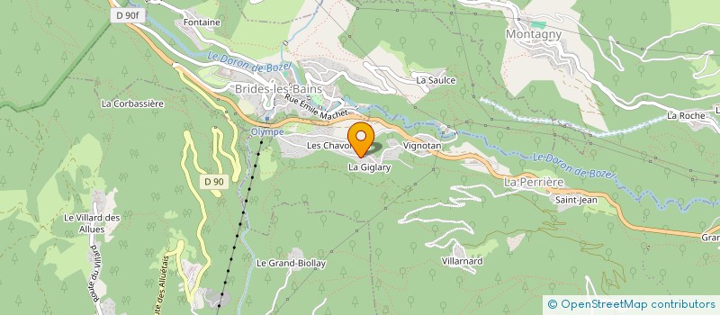 localisation de l'entreprise V.P à COURCHEVEL
