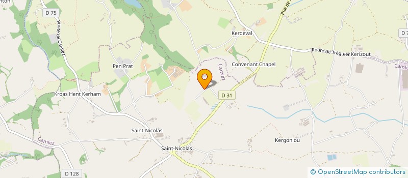 localisation de l'entreprise V&P  CAMLEZ