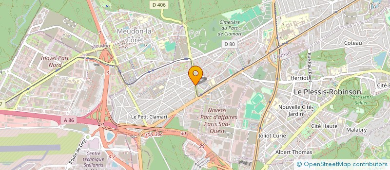 localisation de l'entreprise V.P.C. à CLAMART