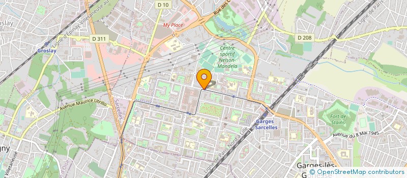 localisation de l'entreprise V.P.C ENERGY à SARCELLES