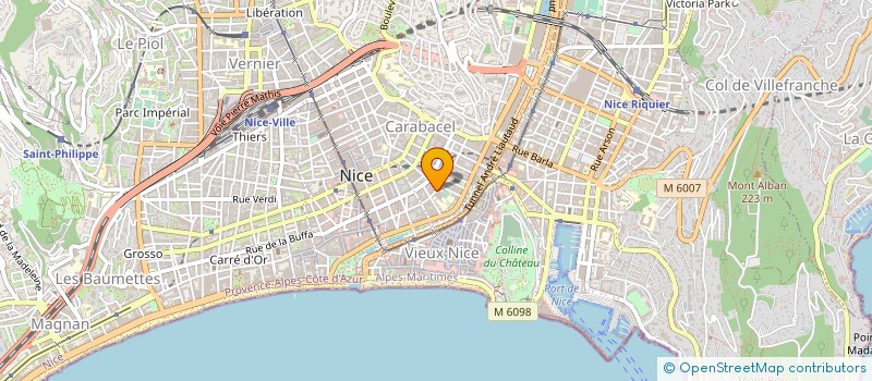 localisation de l'entreprise V.P.E à NICE