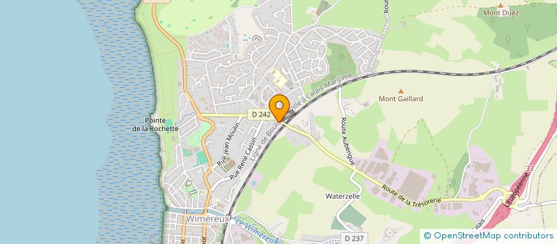 localisation de l'entreprise V.P.I.  WIMEREUX