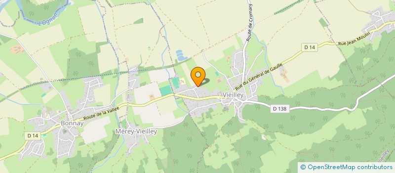 localisation de l'entreprise V.P. IMMOBILIER  VIEILLEY