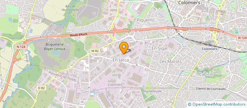 localisation de l'entreprise V.P.L à COLOMIERS