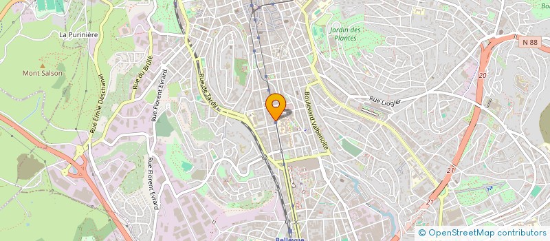 localisation de l'entreprise V.P.L.  SAINT-ETIENNE