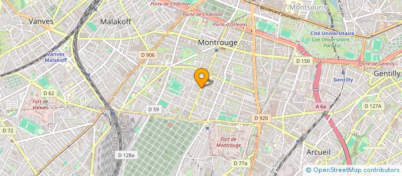 localisation de l'entreprise V P L V à MONTROUGE